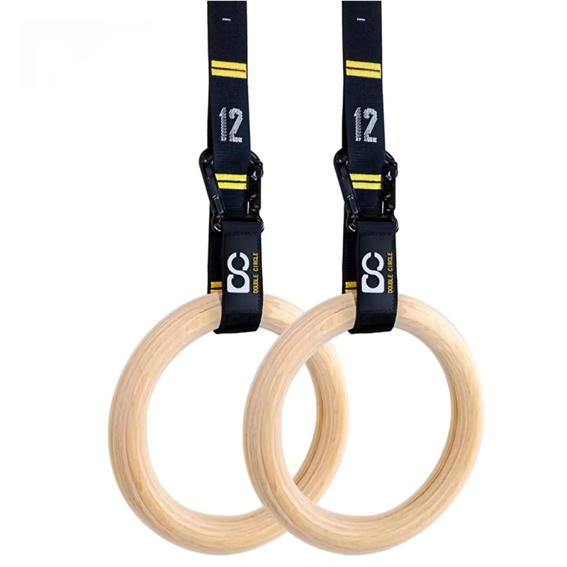 Rugged Sport Strap - Anelli da Ginnastica in Legno da