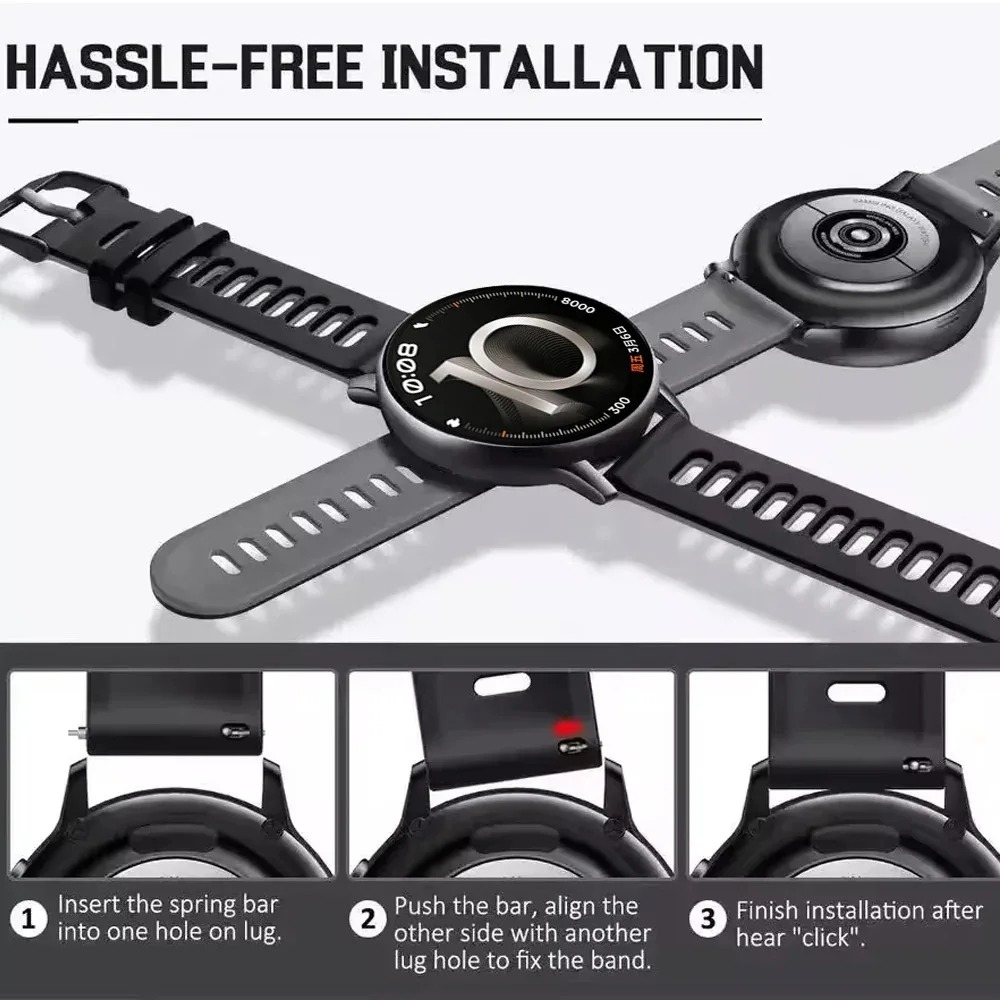 Cinturino in Silicone da 20mm  - Smartwatch X2 recensione e prezzo