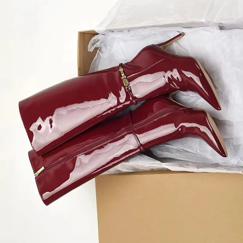 Stivali Lunghi da Donna in Pel - Leather Classic Strap recensione e prezzo