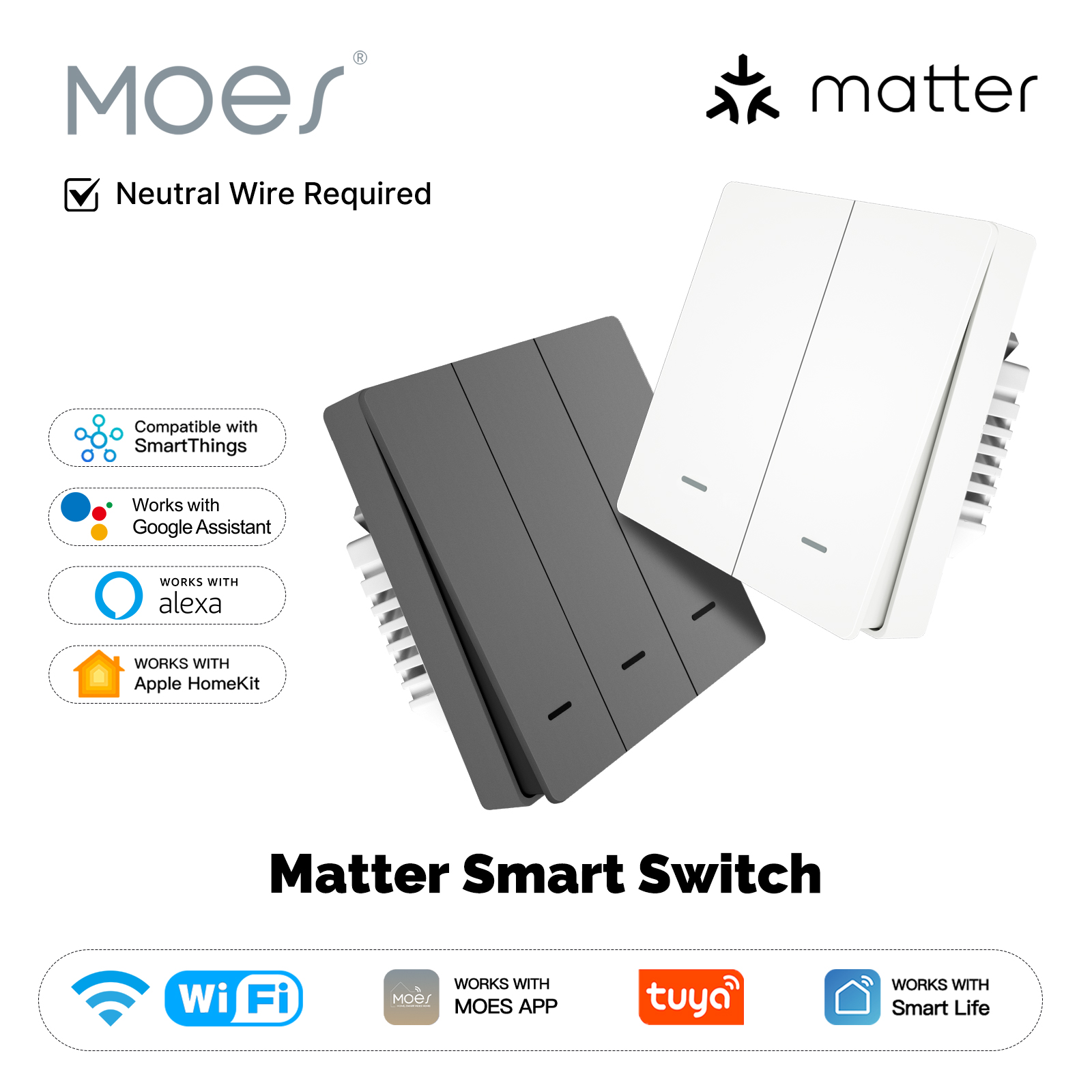 MOES Matter Tuya WiFi Smart Li - Smart Accessories recensione e prezzo